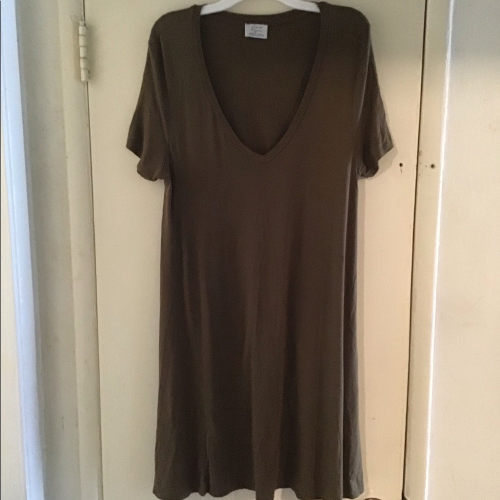 Zara olive green dress size M